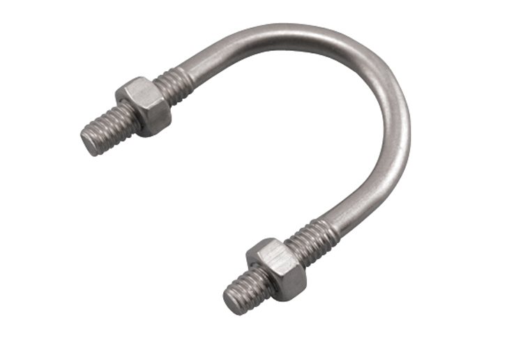 فولاد ضد زنگ U-BOLT DIN 3570 GB 2329 ASME B 18.31.5 قطعات خودکار ، پیچ و مهره های Hex
