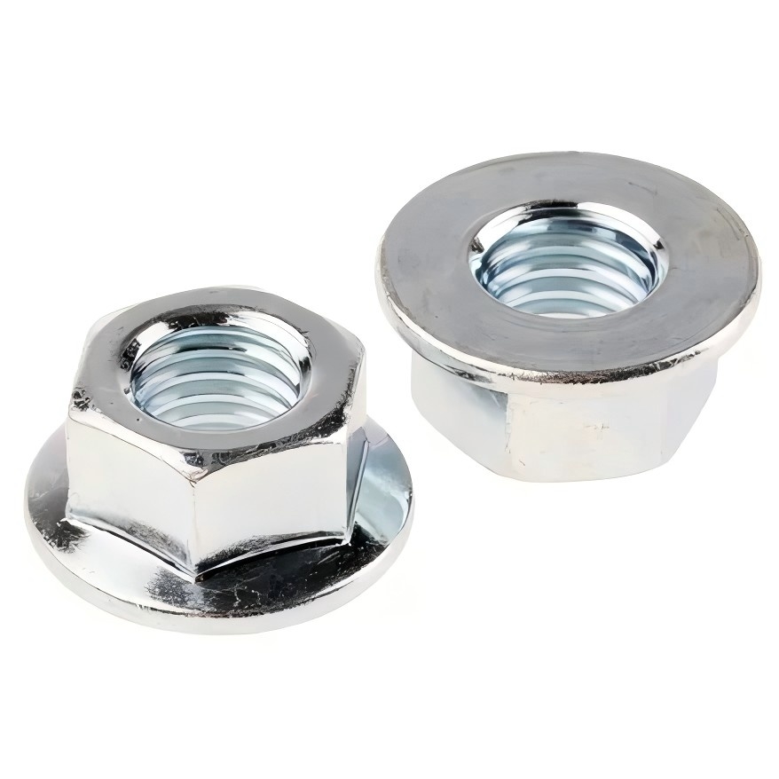 آجیل شش ضلعی با فلنج دین EN 1661 ASME/ANSI B 18.2.2 DIN 6923 ISO 4161 اتصال دهنده اتومبیل